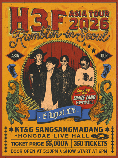 H 3 F Rumblin' with Asia Tour 2026 - Seoul