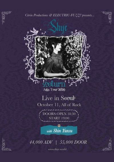 Shye《Return》亚洲巡演2026 Live in Seoul